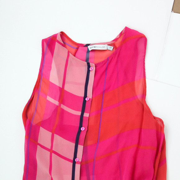 See by Chloe Silk Blouse Pink - Picture 2 of 12